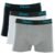 Kit 3 Cuecas Boxer Cotton Cinza mescla claro P