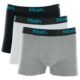 Kit 3 Cuecas Boxer Cotton Cinza mescla claro P