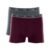 Kit 2 Cuecas Boxer Cotton Vermelho bordo P
