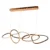 Pendente Led Aco Inox Dourado 91w 2900k Versa