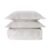 Colcha com Porta Travesseiros Queen 100% Algodão Egípcio Edelweiss Branco