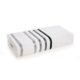 Toalha de Banho Karsten Fio Penteado Lumina Branco/Cinza