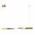 Pendente Led Metal Aluminio Dourado 29w 3000k Sonik
