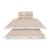 Jogo de Cama King 300 Fios Mattia Nocciola/Branco