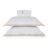 Jogo de Cama King Cetim 300 Fios Mattia Branco/Marrom