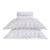 Jogo de Cama Queen 300 fios Palma Branco/Platino