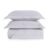 Colcha com Porta Travesseiro King 300 Fios Palma Branco/Platino