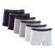 Kit 6 Boxer Cotton Elástico Binado Azul marinho P