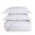 Colcha com Porta Travesseiros Casal 300 Fios 100% Algodão Dante Branco