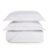 Colcha com Porta Travesseiros Queen 200 Fios 100% Algodão Farfalla Branco