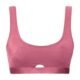 Top Fitness Vazado Textura Rosa médio P