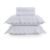 Jogo de Cama King 300 Fios Algodão Egípcio Bargello Branco/Branco