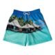 Shorts Estampa Paradise Verde água claro P