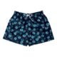 Shorts Curto Estampado Flowers Azul marinho P