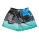 Shorts Curto Estampa Paisagem Azul claro P