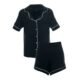 Pijama Americano Curto Modal Soft Preto P