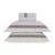 Jogo de Cama King 300 Fios Rosaria Branco/Marrone
