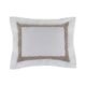 Almofada 300 Fios Rosaria Branco/Marrone 30cm x 50cm