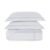 Jogo de Colcha King 300 fios Bambu Girelli Branco/Platino