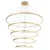Pendente Led Aluminio Dourado 157w 3000k Milano