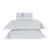 Jogo de Cama Queen 200 Fios Menfi Branco/Cinza