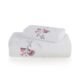 Jogo lavabo e Rosto 100% Algodão Petunia Branco