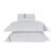Jogo de Cama King 200 Fios Menfi Branco/Azul