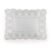Almofada 600 fios Cetim Laurea Branco/Platino