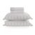 Jogo de cama King 600 fios Cetim Laurea Branco/Platino