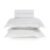 Jogo de cama King 300 fios Cetim Bianco Branco