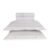 Jogo de cama King 300 fios Cetim Rienzo Branco/Pistacchio