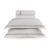 Jogo de cama King Linho + algodão Parione Branco/Natural