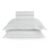 Jogo de cama Queen 300 fios Cetim Romana Branco