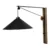 Arandela Metal Madeira Preto Castanho 45cm Celeiro