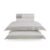 Jogo de cama Queen 300 fios Cetim Valestro Branco/Platino