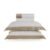 Jogo de cama Queen 300 fios Cetim Valestro Branco/Nocciola