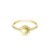 Anel Life Sol Com Banho Ouro Amarelo