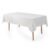 Toalha de Mesa Retangular 8 Lugares Easy Wash Victória Branco