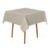 Toalha de Mesa Quadrada 4 Lugares Jacquard Melli Cinza