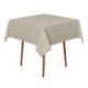 Toalha de Mesa Quadrada 4 Lugares Jacquard Melli Cinza