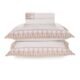 Jogo de Cama Casal 200 Fios Bordado Antônia Branco/Rosa
