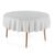 Toalha de Mesa Redonda 6 Lugares Jacquard Blanka Branco