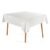 Toalha de Mesa Quadrada 8 Lugares Jacquard Fragnani Branco