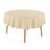 Toalha de Mesa Redonda 6 Lugares Jacquard Fragnani Bege