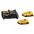 Kit com 2 Baterias 20 V MÁX 2Ah DCB203 + Carregador DCB115 Bivolt DCB203C2 Dewalt