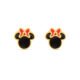 Brinco Life Minnie com Banho Ouro Amarelo Esmaltado