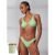 Conjunto Top Biquíni Torcido e Calcinha Biquíni Asa Delta Verde Pistache UN