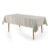 Toalha de Mesa Retangular 8 Lugares Zaira Branco/Taupe