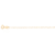 Corrente Cadeado Curta em Ouro Amarelo 18k, 40cm