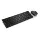 Teclado E Mouse Sem Fio 2.4 Ghz Multimídia Preto Usb Slim – Tc202 Preto